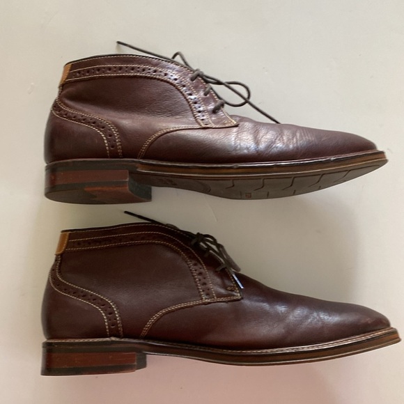 Johnston and Murphy Men\'s Brown Leather Chukka Boots Size 10.5 main image 5